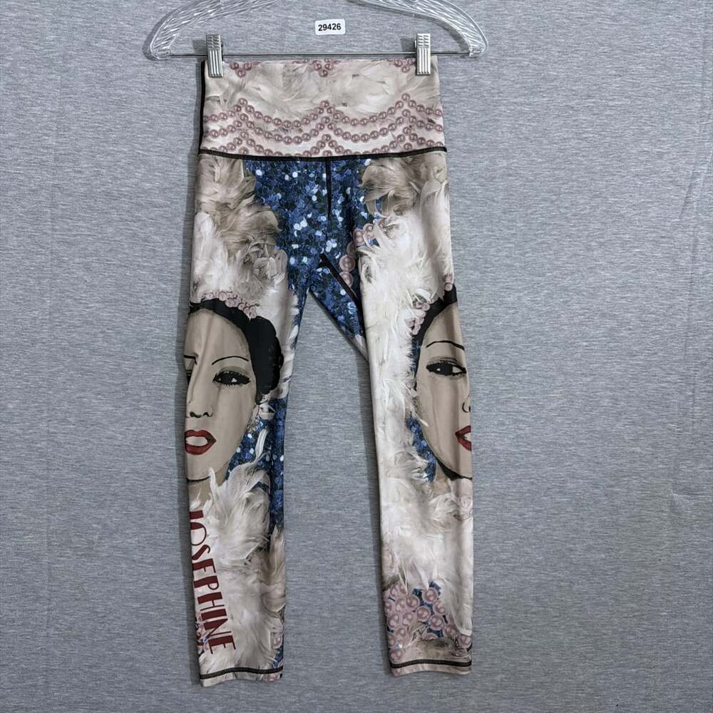 Yoga Democracy Women's XS Printed Cropped Leggings